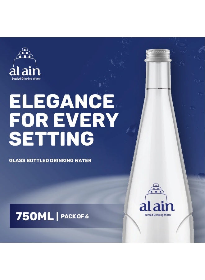 العين زجاجات ماء عيون العين الساكنة 750 مل (قطعة من 6) – مياه معدنية طبيعية فاخرة - Image 4